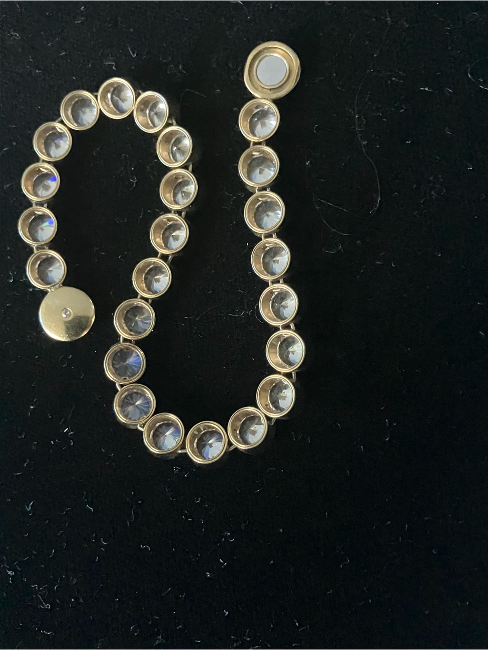 Michael Kors Gold-Tone Park Avenue Clear Crystal Bezel Bracelet - Picture 3 of 6